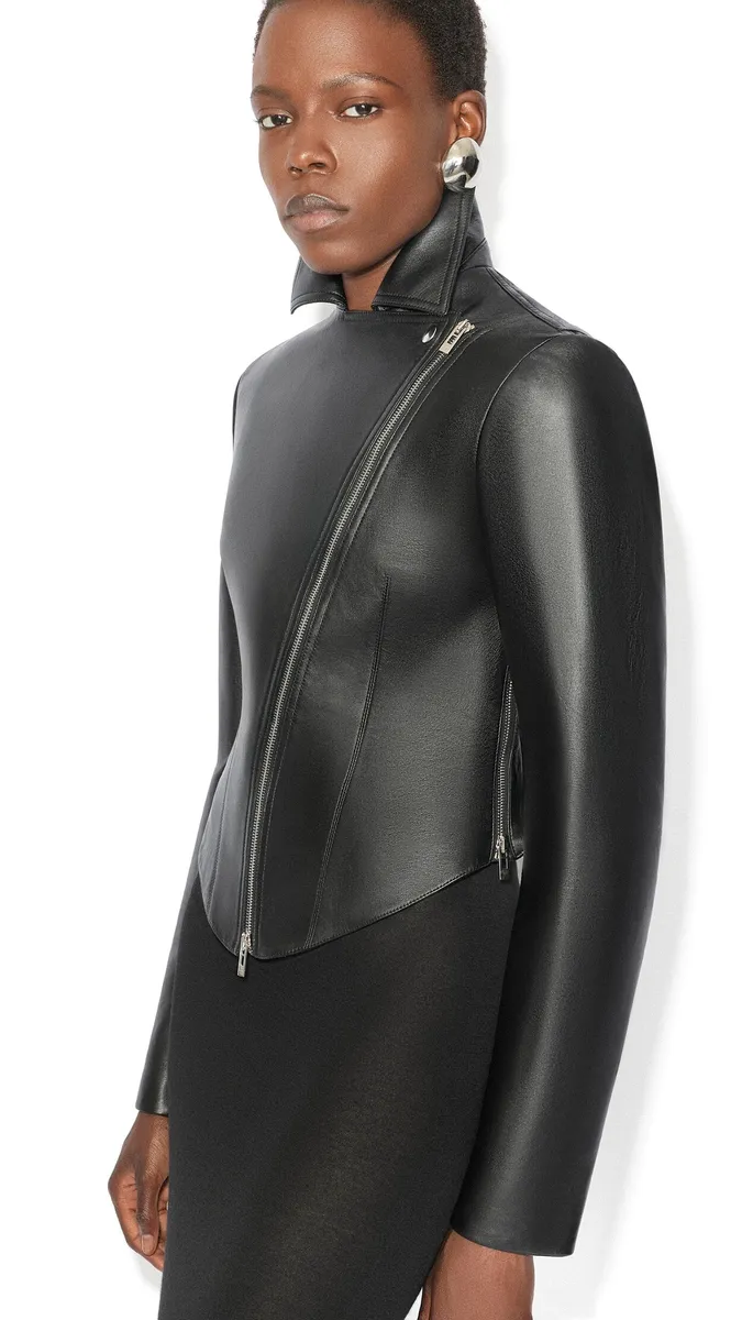 Alaïa Lambskin Biker Jacket | Thumbnail 4 Alaïa Lambskin Biker Jacket | Thumbnail 4