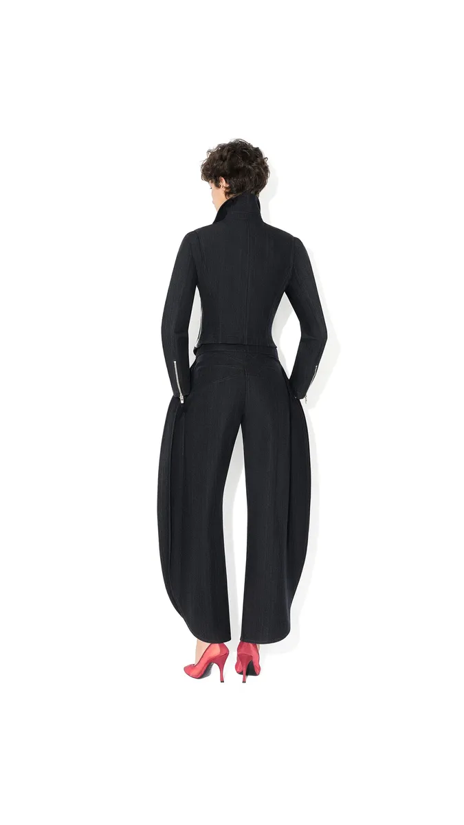 Alaïa Wool Denim Biker Jacket | Thumbnail 3 Alaïa Wool Denim Biker Jacket | Thumbnail 3