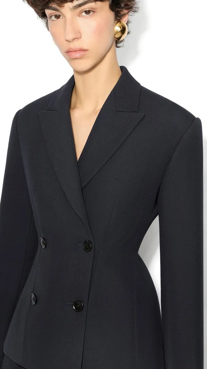 Alaïa Light Wool Double-breasted Jacket | Thumbnail 4 Alaïa Light Wool Double-breasted Jacket | Thumbnail 4