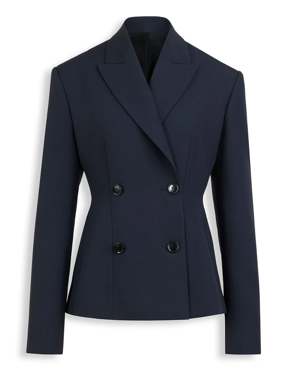 Light Wool Double-breasted Jacket