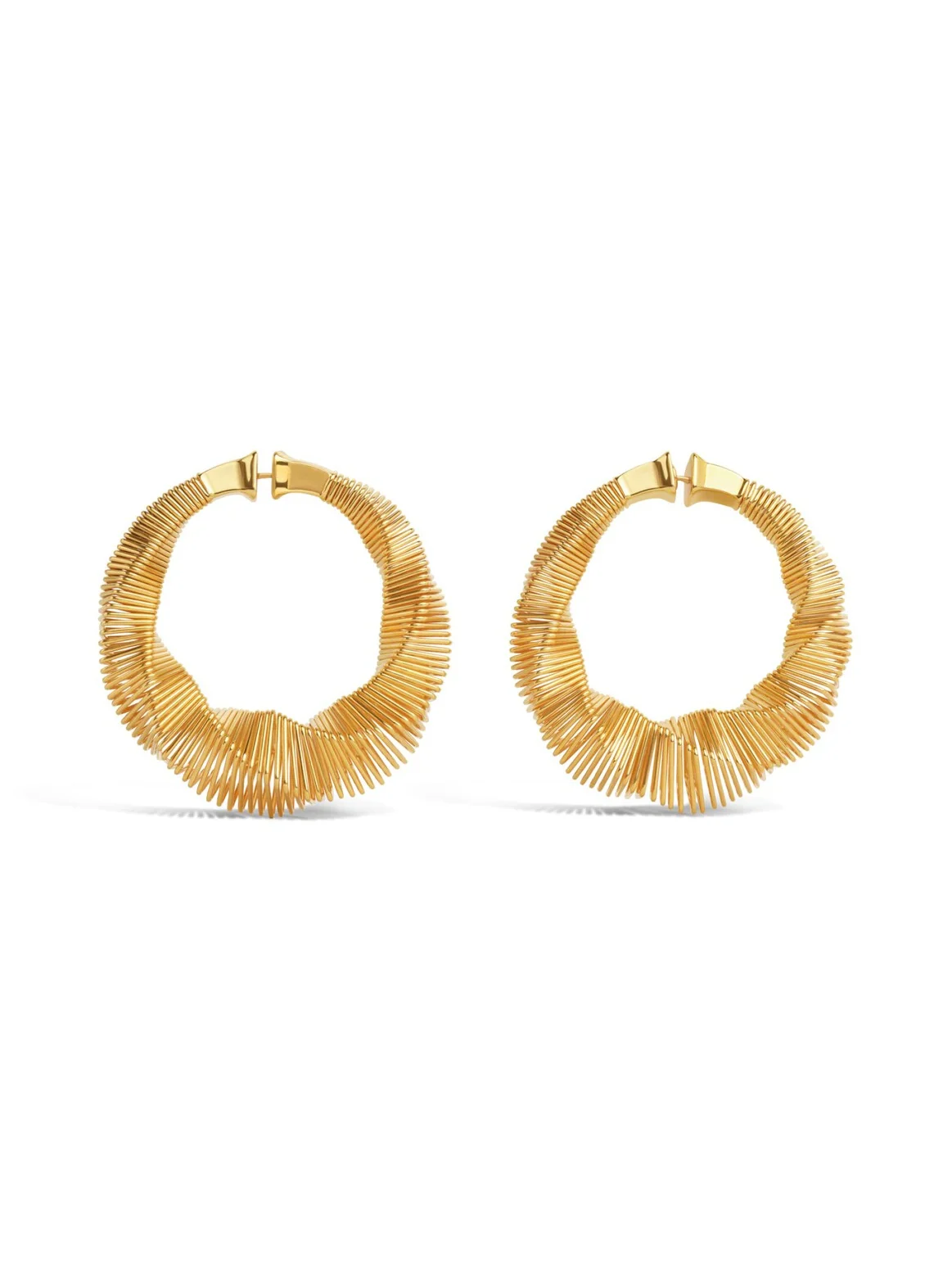 Alaïa Spiral Square Hoops