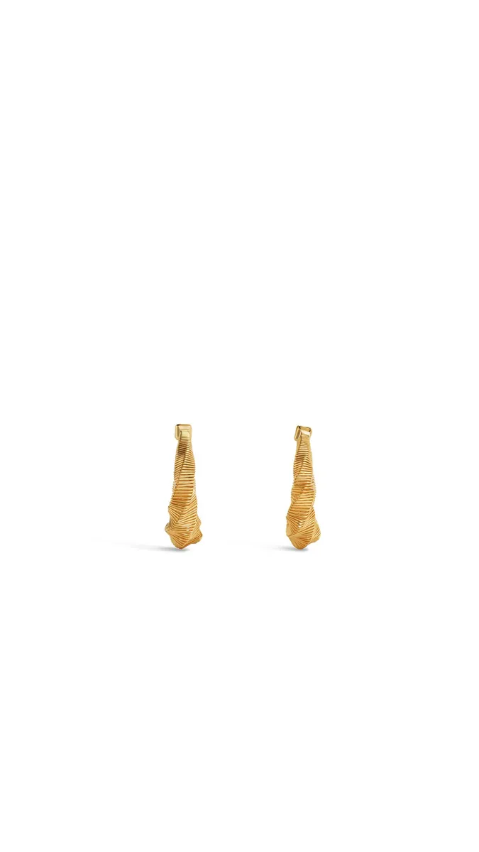 Alaïa Square Spiral Small Hoops | Thumbnail 3 Alaïa Square Spiral Small Hoops | Thumbnail 3