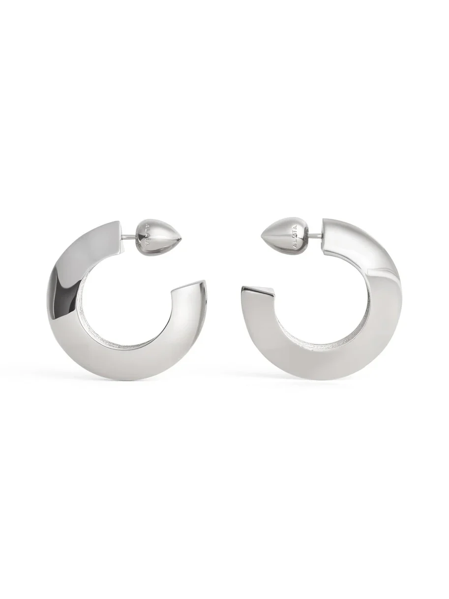 Alaïa Edge Hoops Earrings