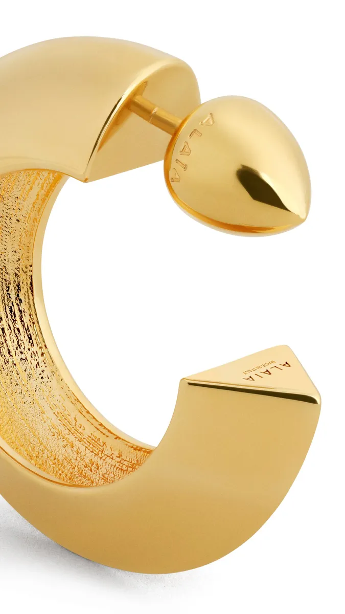 Alaïa Edge Hoops Earrings | Thumbnail 2