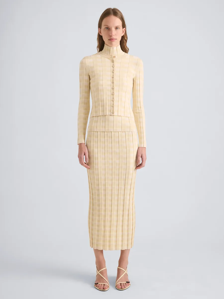 Proenza Schouler Nina Long Sleeve Button Top | Thumbnail 2