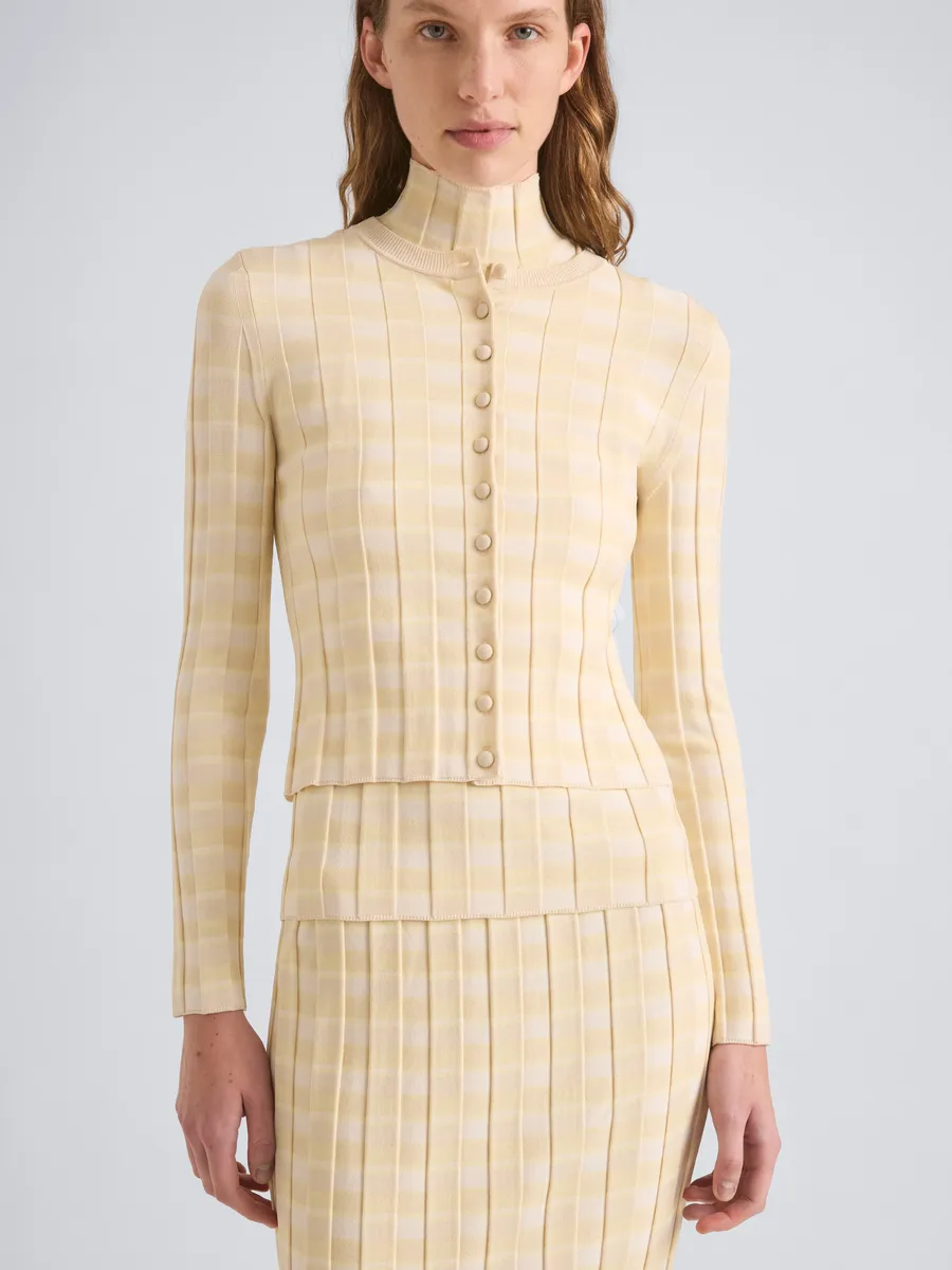 Proenza Schouler Nina Long Sleeve Button Top | Thumbnail 3