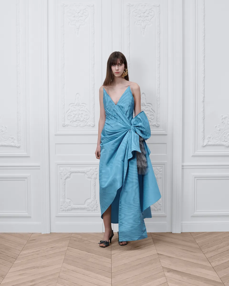 Dior Mid-Length Draped Asymmetrical Bustier Dress | Thumbnail 2