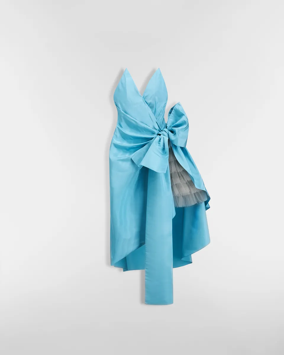 Dior Mid-Length Draped Asymmetrical Bustier Dress | Thumbnail 3