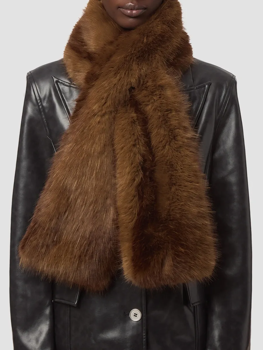 Apparis Women's Kai Faux-Mink Scarf | Thumbnail 3 Apparis Women's Kai Faux-Mink Scarf | Thumbnail 3