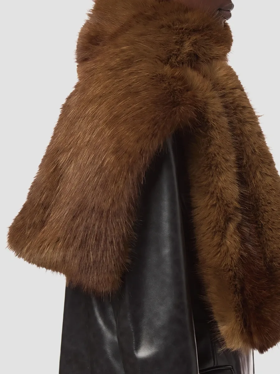 Apparis Women's Kai Faux-Mink Scarf | Thumbnail 4 Apparis Women's Kai Faux-Mink Scarf | Thumbnail 4
