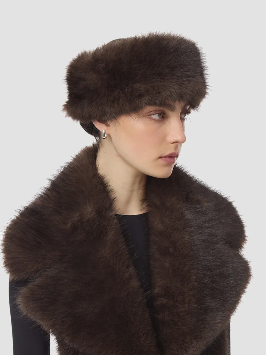 Apparis Women's Eleni Faux-Sable Fur Ear Warmer | Thumbnail 2 Apparis Women's Eleni Faux-Sable Fur Ear Warmer | Thumbnail 2