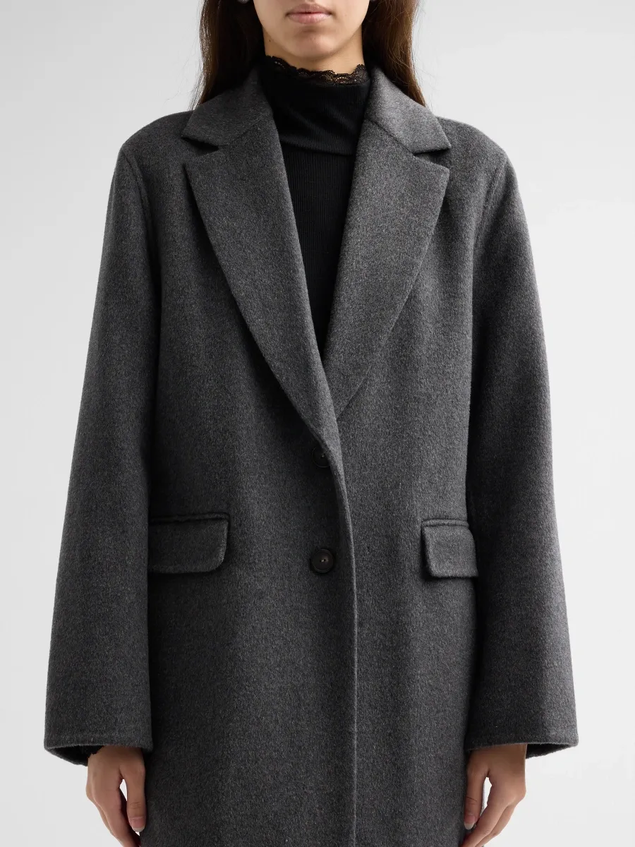 Vince Women's Wool-Cashmere Longline Coat | Thumbnail 5 Vince Women's Wool-Cashmere Longline Coat | Thumbnail 5