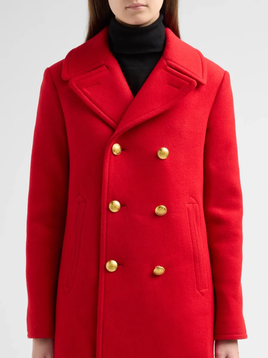 Nili Lotan Women's Cash Virgin Wool Double-Breasted Peacoat | Thumbnail 5
