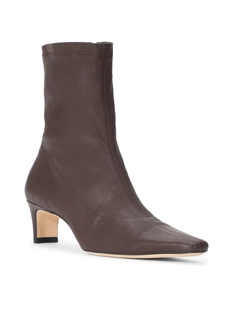 Staud Women's Wally 50MM Leather Ankle Boots | Thumbnail 2