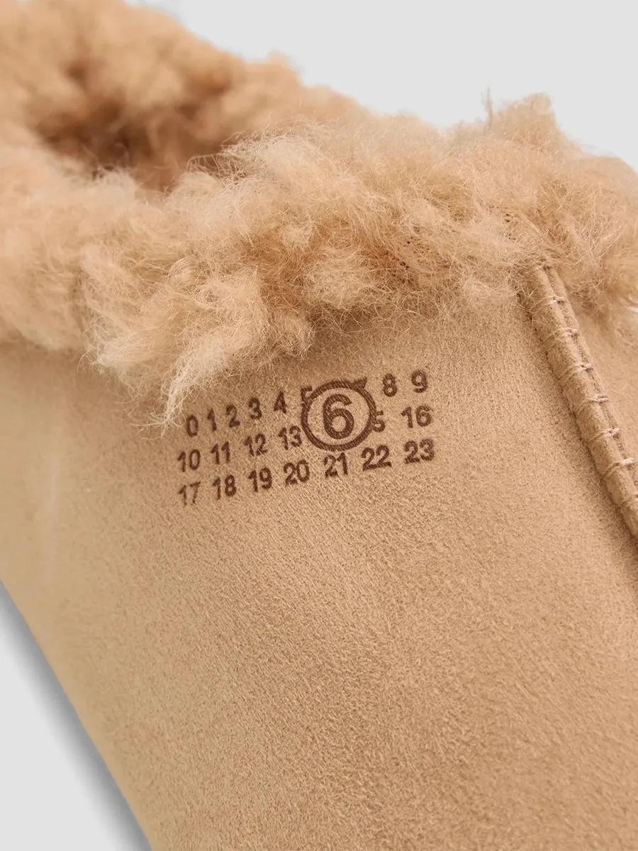 MM6 MAISON MARGIELA Women's Faux-Suede Slippers | Thumbnail 6 MM6 MAISON MARGIELA Women's Faux-Suede Slippers | Thumbnail 6