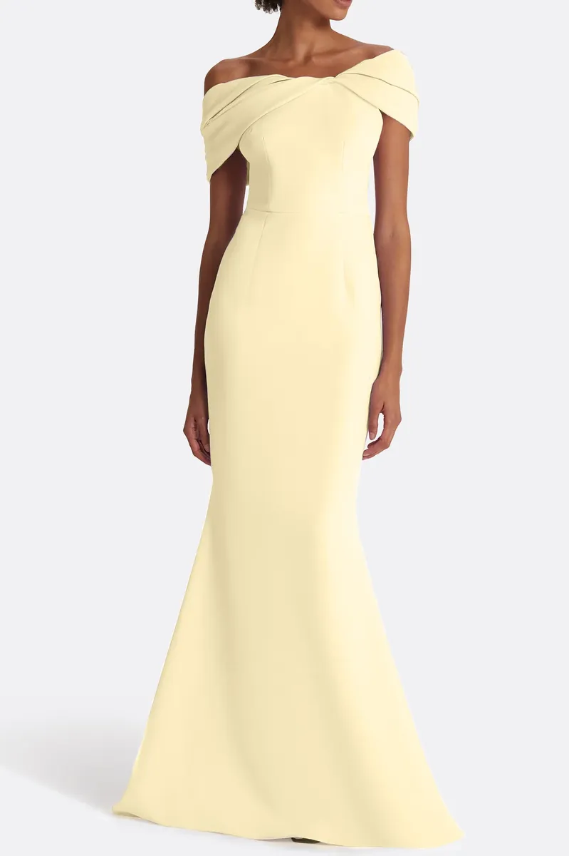 Safiyaa Rossa Long Dress - Pale Yellow | Thumbnail 2