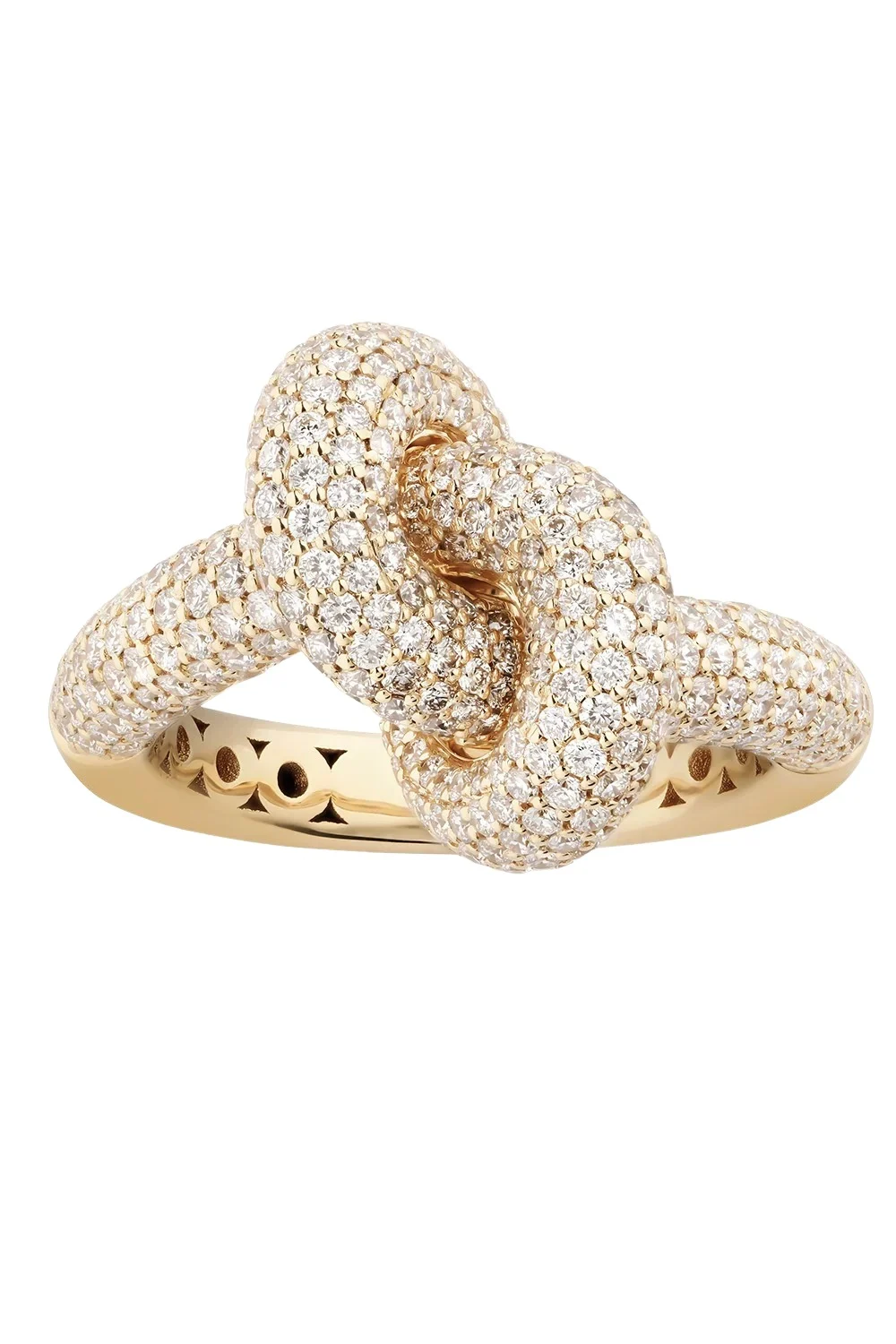 Diamond Pavé Big Legacy Knot Ring Diamond Pavé Big Legacy Knot Ring