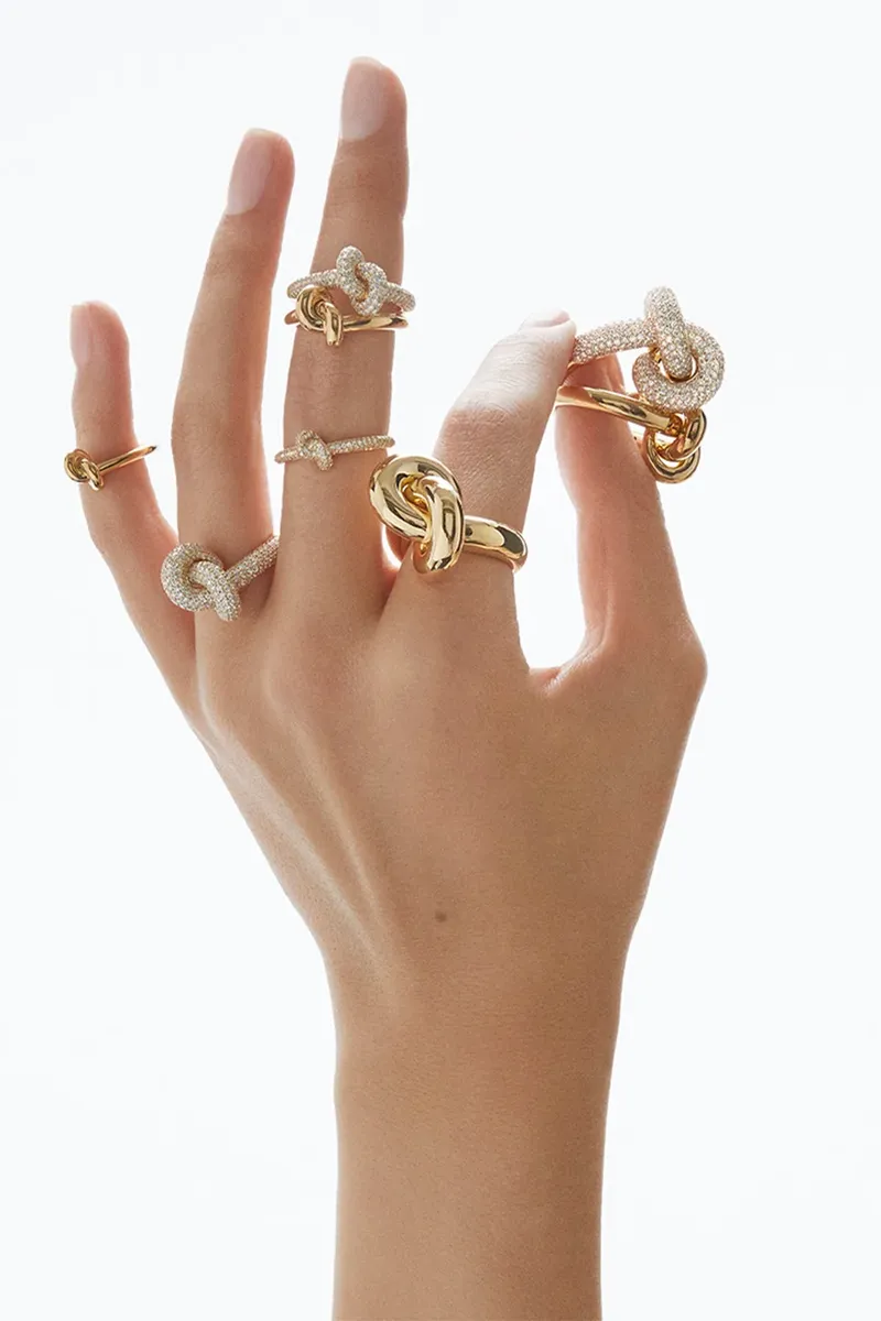 Engelbert 1920 Diamond Pavé Small Legacy Knot Ring | Thumbnail 2