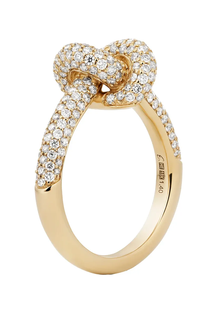 Engelbert 1920 Diamond Pavé Small Legacy Knot Ring | Thumbnail 3