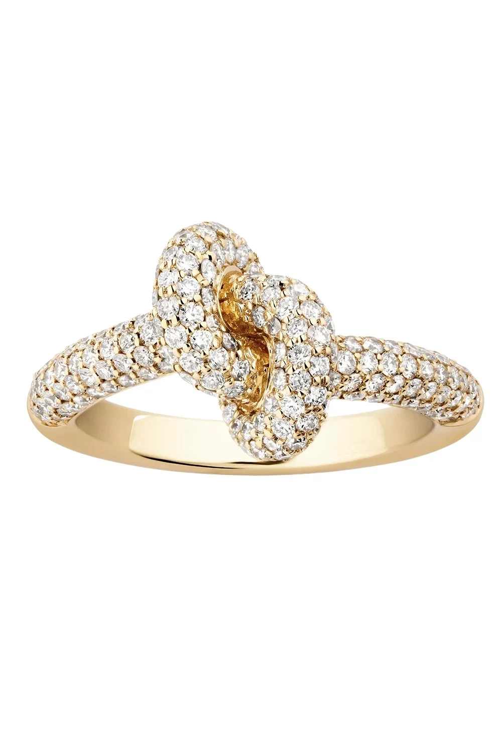 Diamond Pavé Small Legacy Knot Ring Diamond Pavé Small Legacy Knot Ring