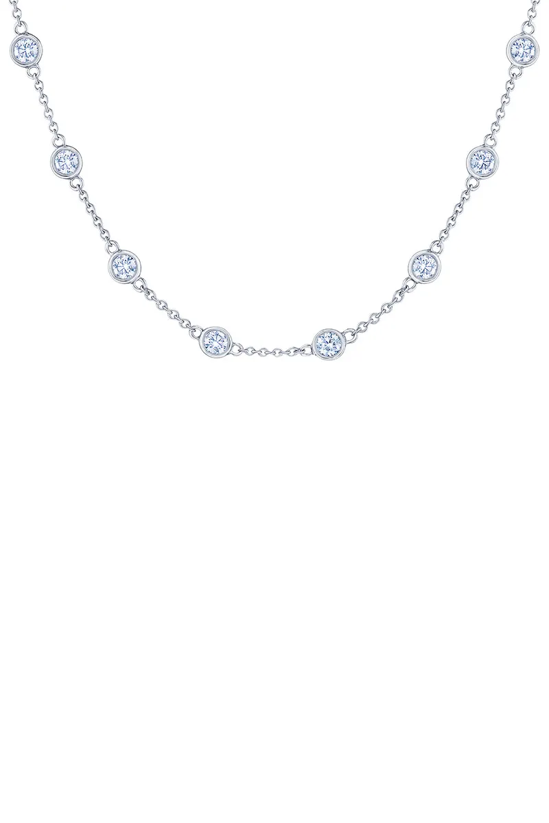 KWIAT Diamond Strings Round Bezel Necklace | Thumbnail 2