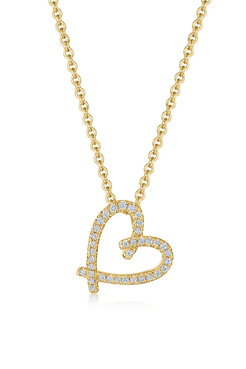 KWIAT Diamond Cross My Heart Small Pendant
