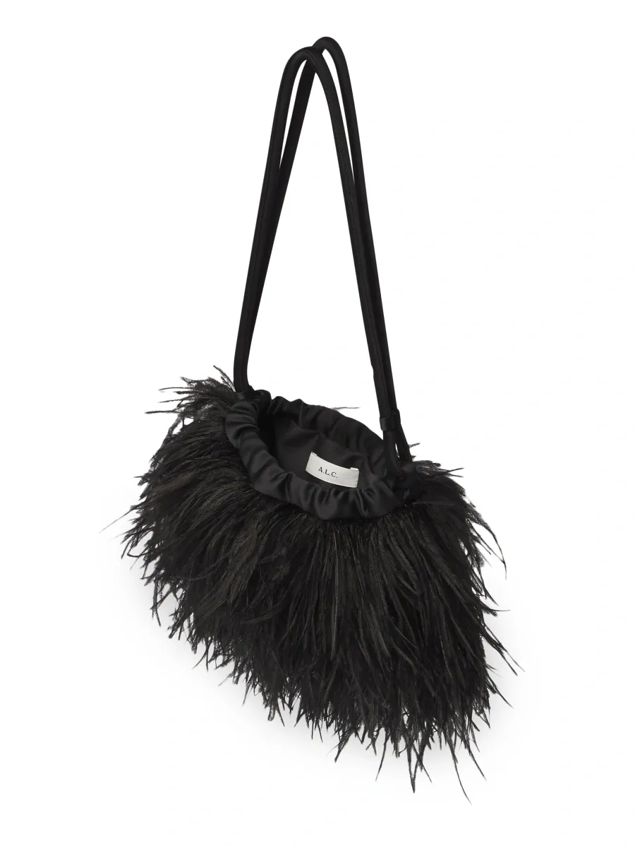 A.L.C. A. L.C. Women's Janie Feathered Shoulder Bag | Thumbnail 2 A.L.C. A. L.C. Women's Janie Feathered Shoulder Bag | Thumbnail 2