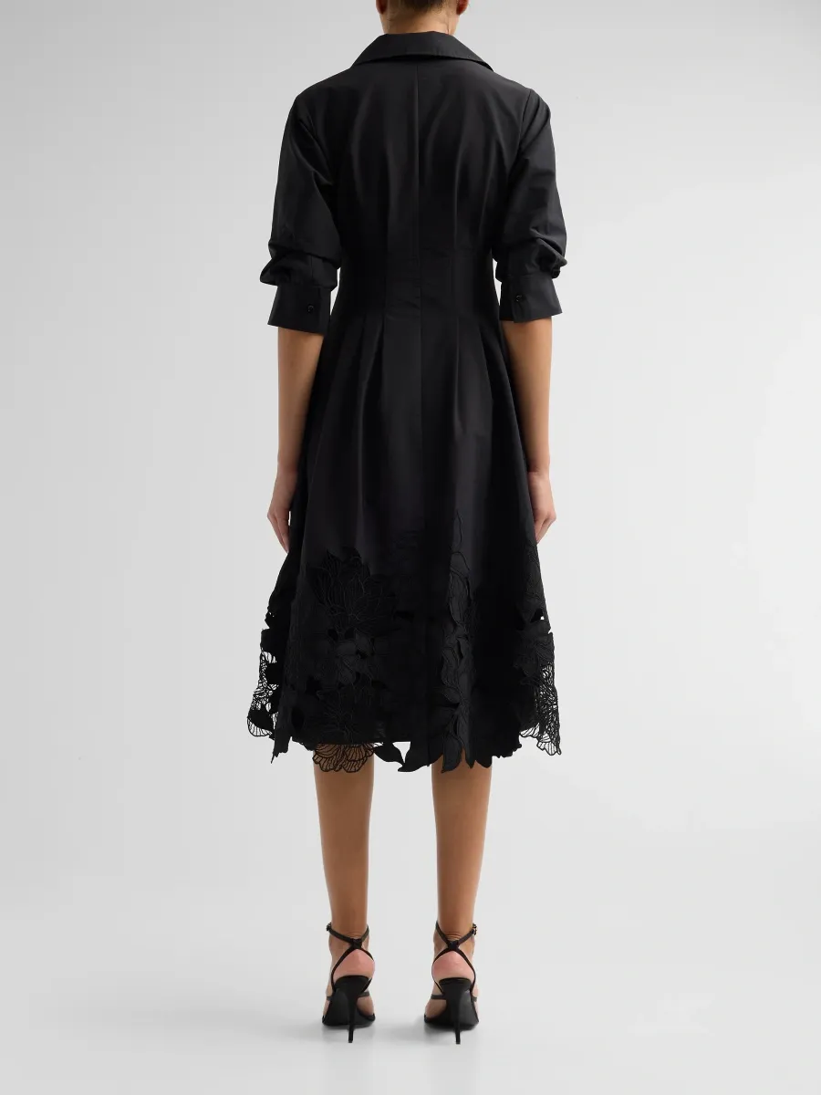 Simkhai Women's Sami Embroidered Cotton-Blend Midi Shirtdress | Thumbnail 3 Simkhai Women's Sami Embroidered Cotton-Blend Midi Shirtdress | Thumbnail 3