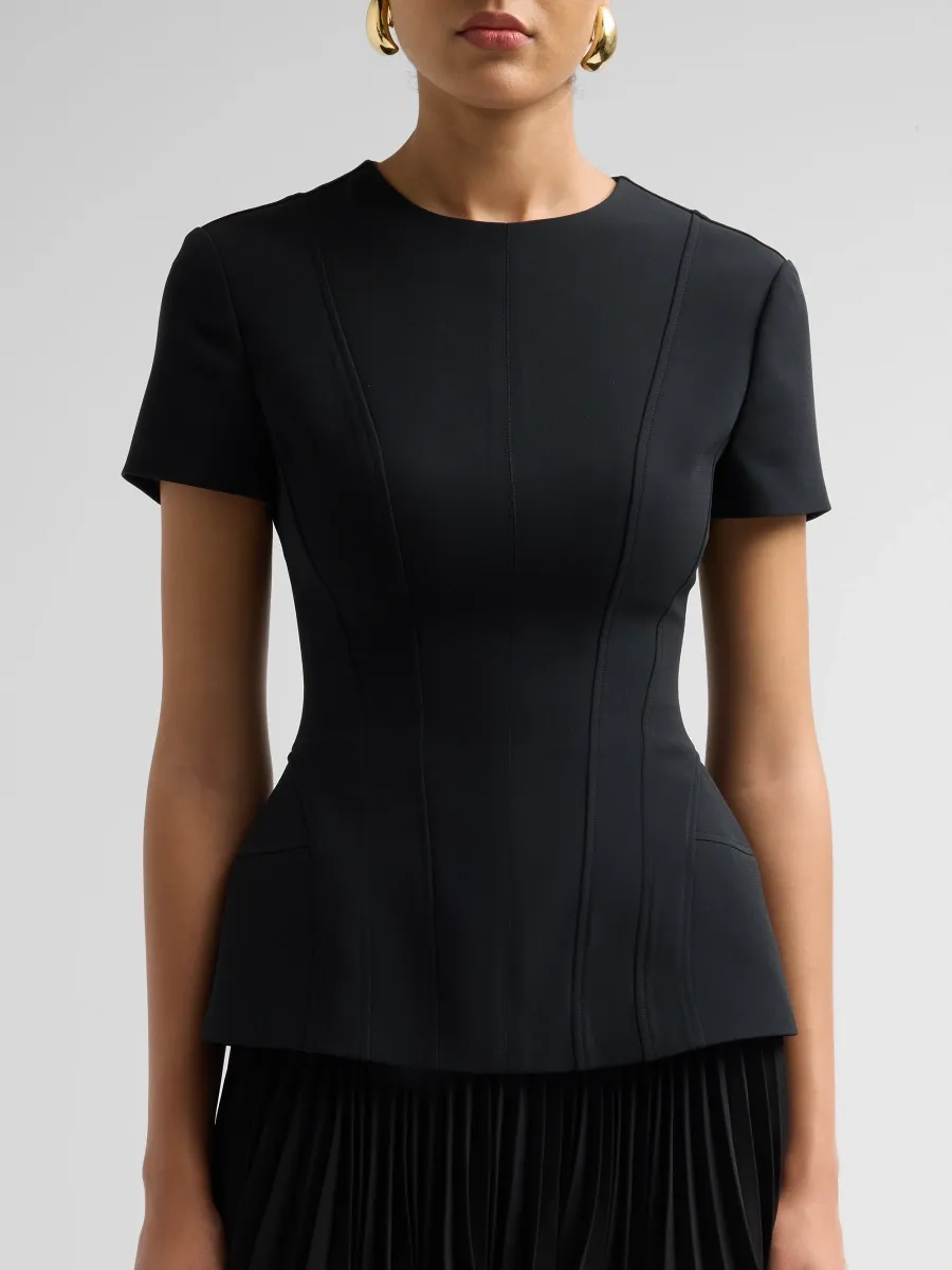 Simkhai Women's Reagan Short-Sleeve A-Line Mini Dress | Thumbnail 5
