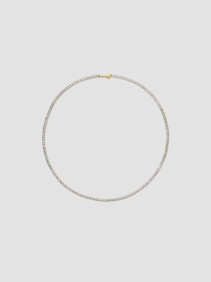 David Yurman Women's Mini Tennis Necklace in 18K Yellow Gold | Thumbnail 4 David Yurman Women's Mini Tennis Necklace in 18K Yellow Gold | Thumbnail 4