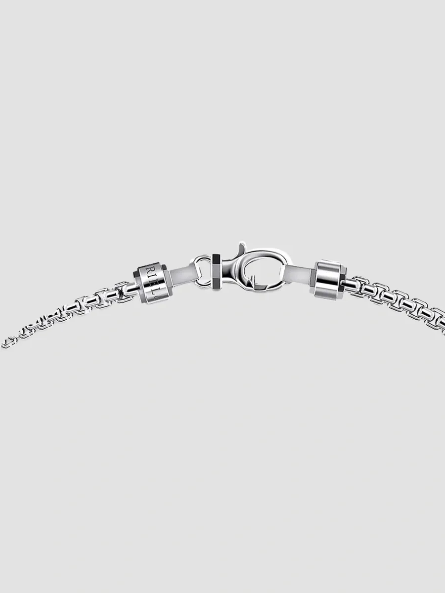 Gabriel & Co Men's Classic Sterling Silver Box Chain Necklace/3MM | Thumbnail 2 Gabriel & Co Men's Classic Sterling Silver Box Chain Necklace/3MM | Thumbnail 2