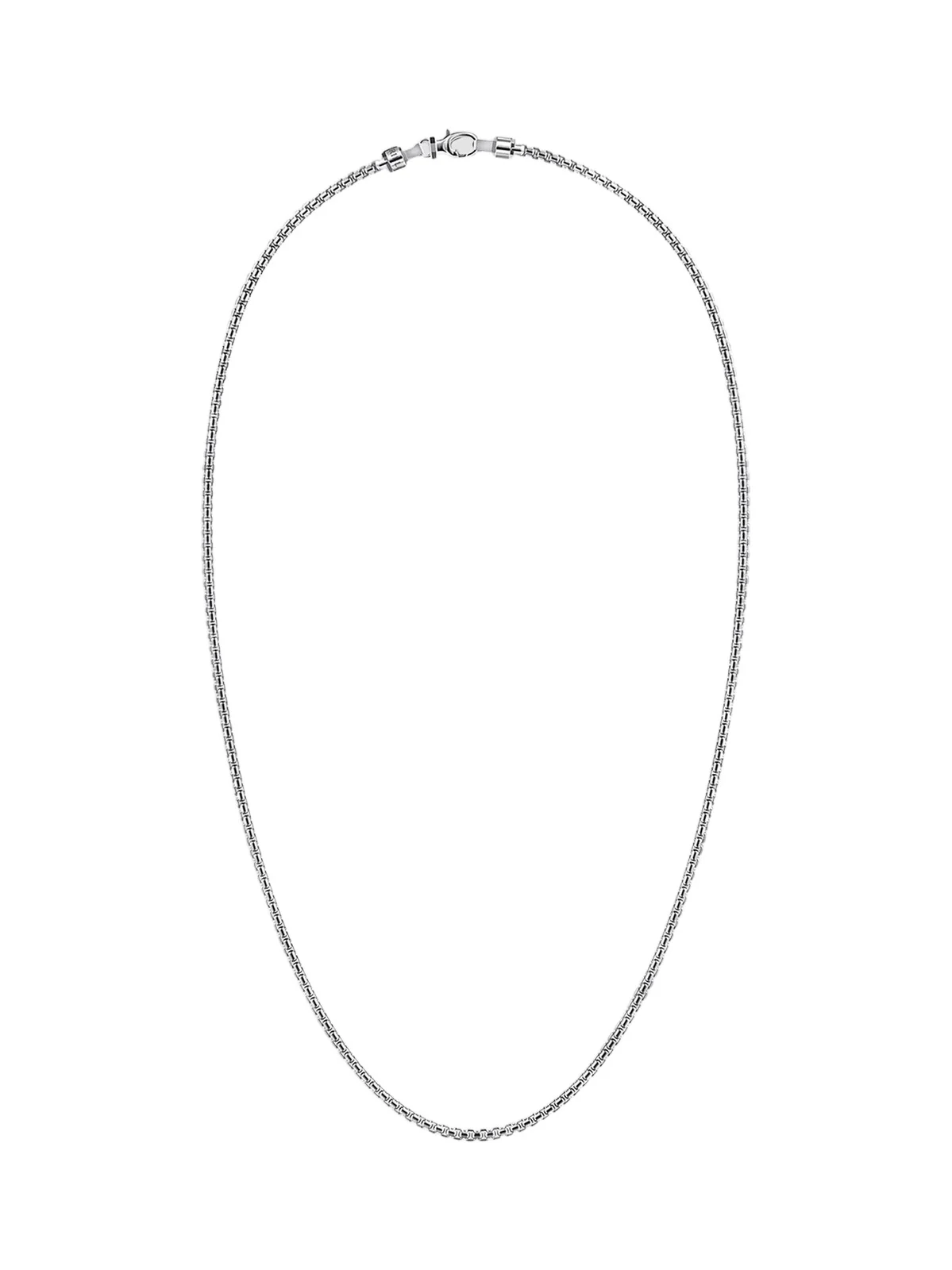 Gabriel & Co Men's Classic Sterling Silver Box Chain Necklace/3MM
