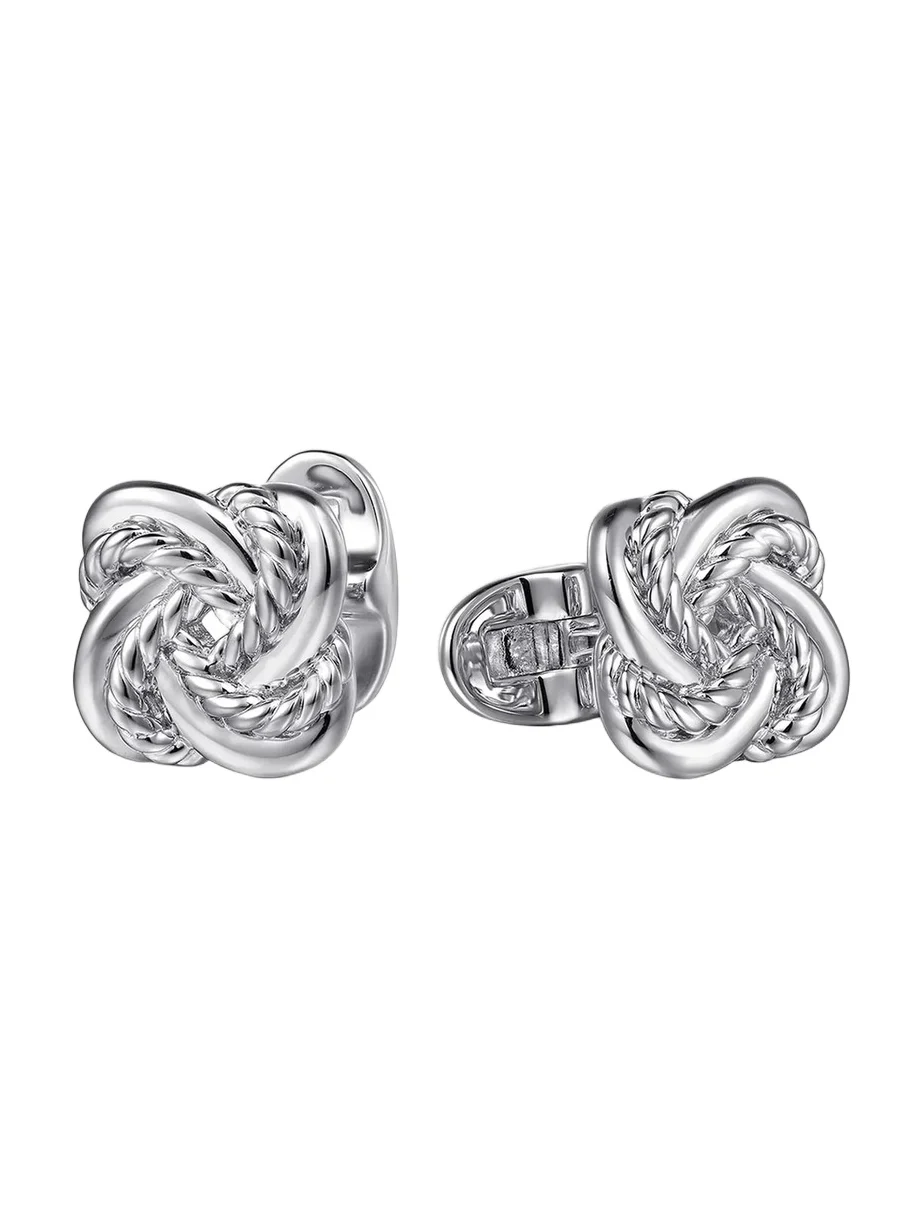 Gabriel & Co Men's Hampton Sterling Silver Love Knot Cufflinks