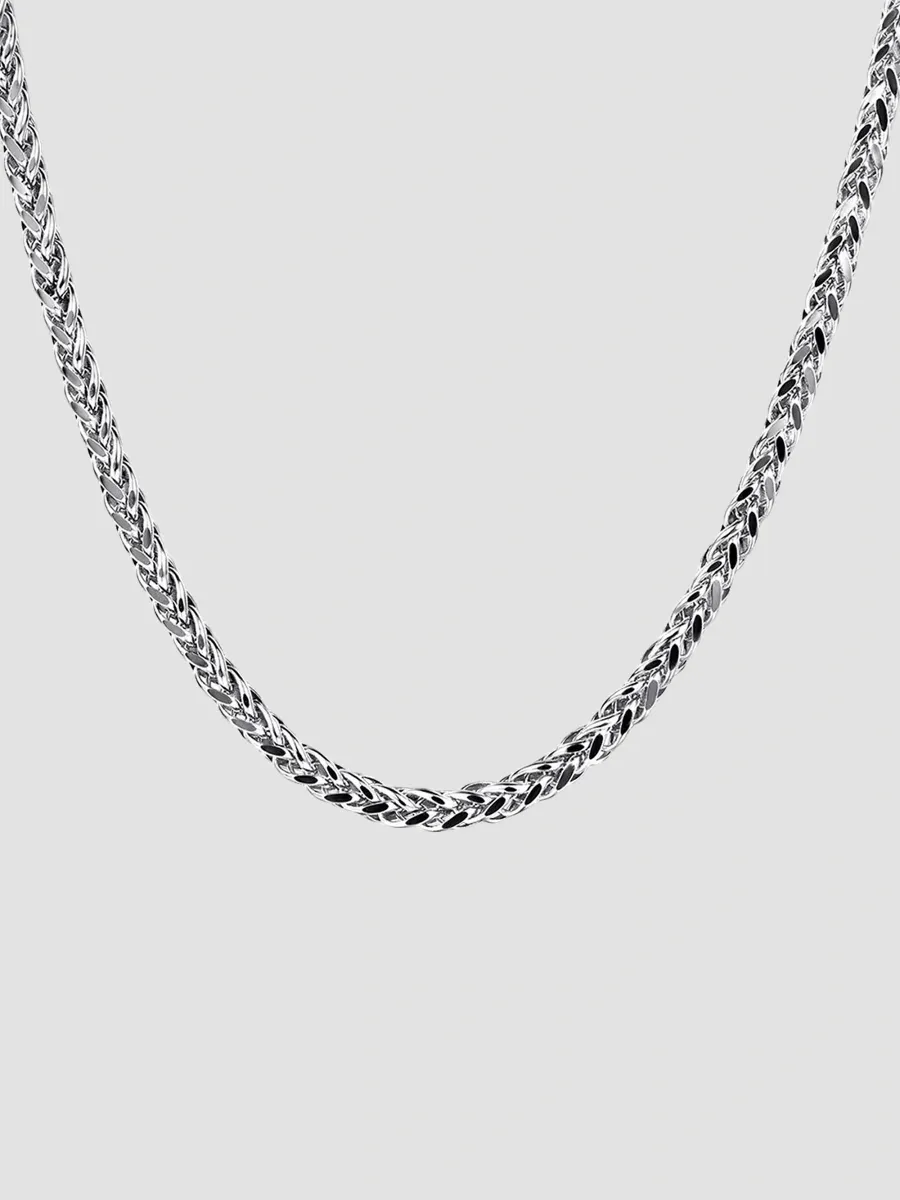 Gabriel & Co Men's Classic Sterling Silver Wheat Chain Necklace/1.9MM | Thumbnail 3 Gabriel & Co Men's Classic Sterling Silver Wheat Chain Necklace/1.9MM | Thumbnail 3