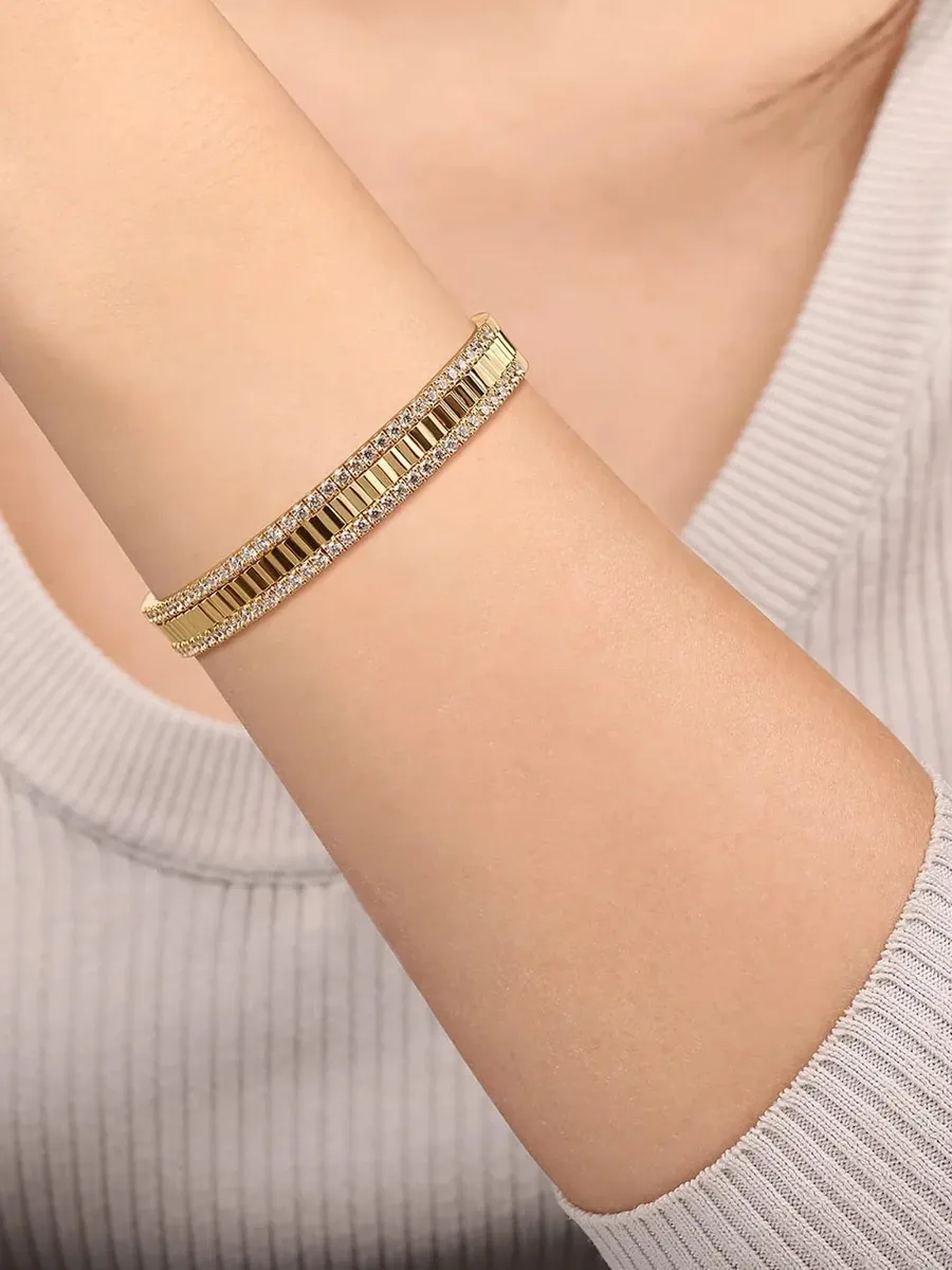 Gabriel & Co Women's 14K Yellow Gold & 2.45 TCW Diamond Cuff | Thumbnail 2 Gabriel & Co Women's 14K Yellow Gold & 2.45 TCW Diamond Cuff | Thumbnail 2