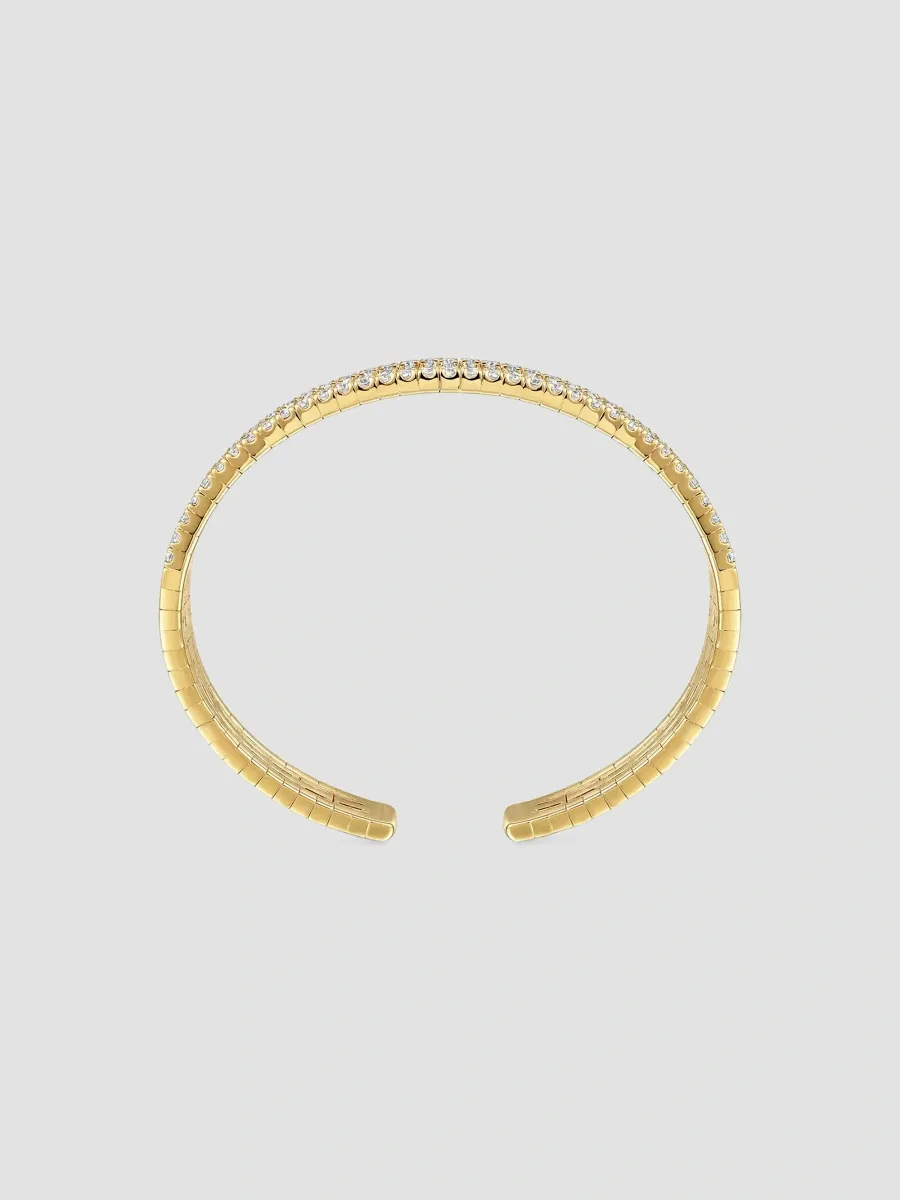Gabriel & Co Women's 14K Yellow Gold & 2.45 TCW Diamond Cuff | Thumbnail 4 Gabriel & Co Women's 14K Yellow Gold & 2.45 TCW Diamond Cuff | Thumbnail 4