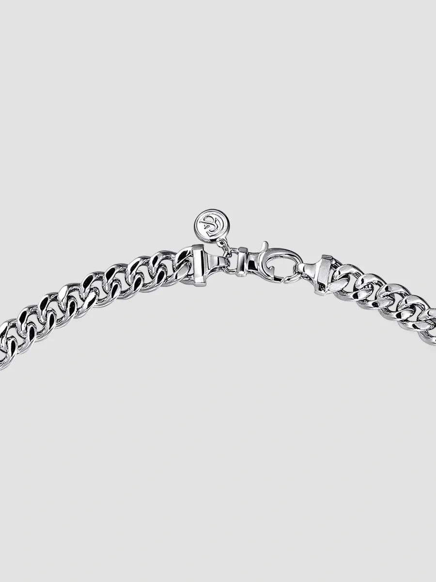 Gabriel & Co Men's Classic Sterling Silver Cuban Chain Necklace/7MM | Thumbnail 4 Gabriel & Co Men's Classic Sterling Silver Cuban Chain Necklace/7MM | Thumbnail 4