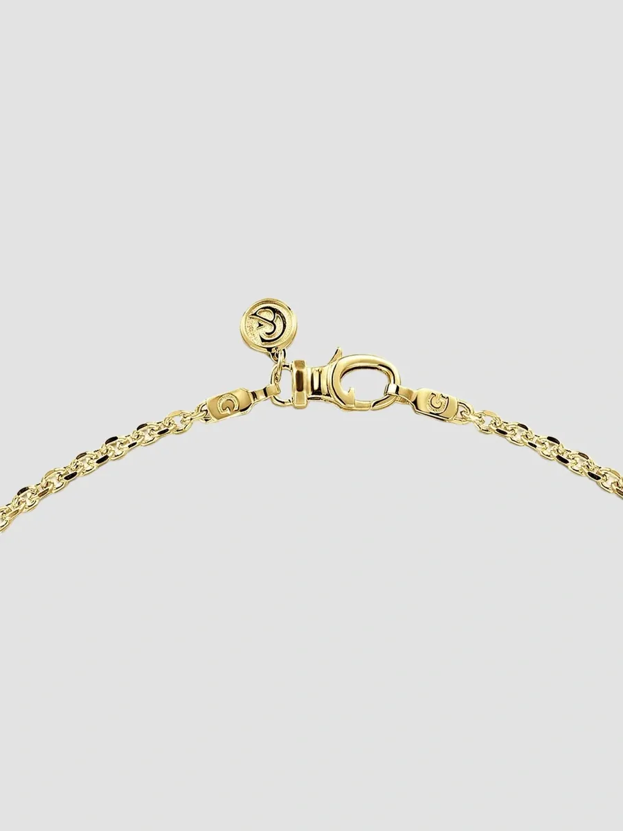 Gabriel & Co Men's Classic 14K Yellow Gold Faceted Oval-Link Chain Necklace/2.85MM | Thumbnail 4 Gabriel & Co Men's Classic 14K Yellow Gold Faceted Oval-Link Chain Necklace/2.85MM | Thumbnail 4