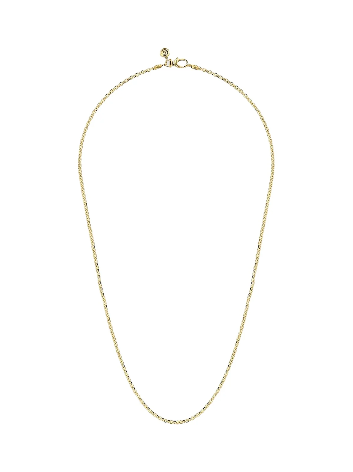 Gabriel & Co Men's Classic 14K Yellow Gold Faceted Oval-Link Chain Necklace/2.85MM
