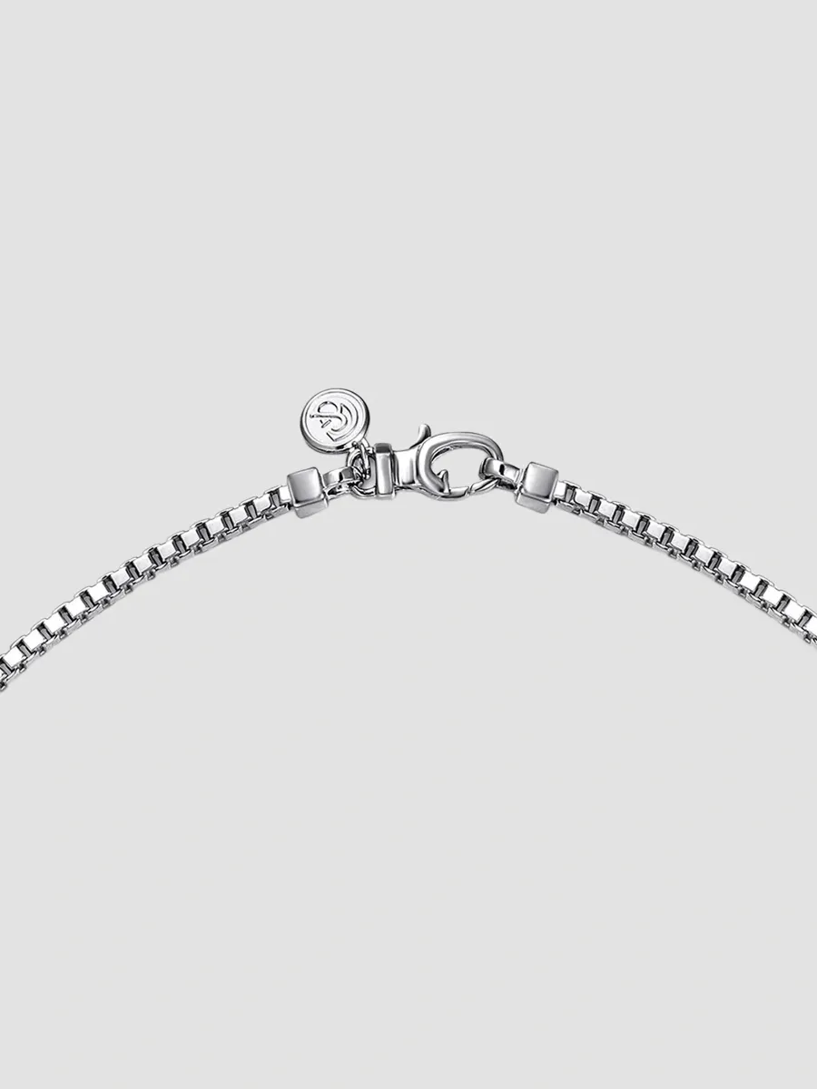 Gabriel & Co Men's Classic Sterling Silver Box Chain Necklace/2.5MM | Thumbnail 4