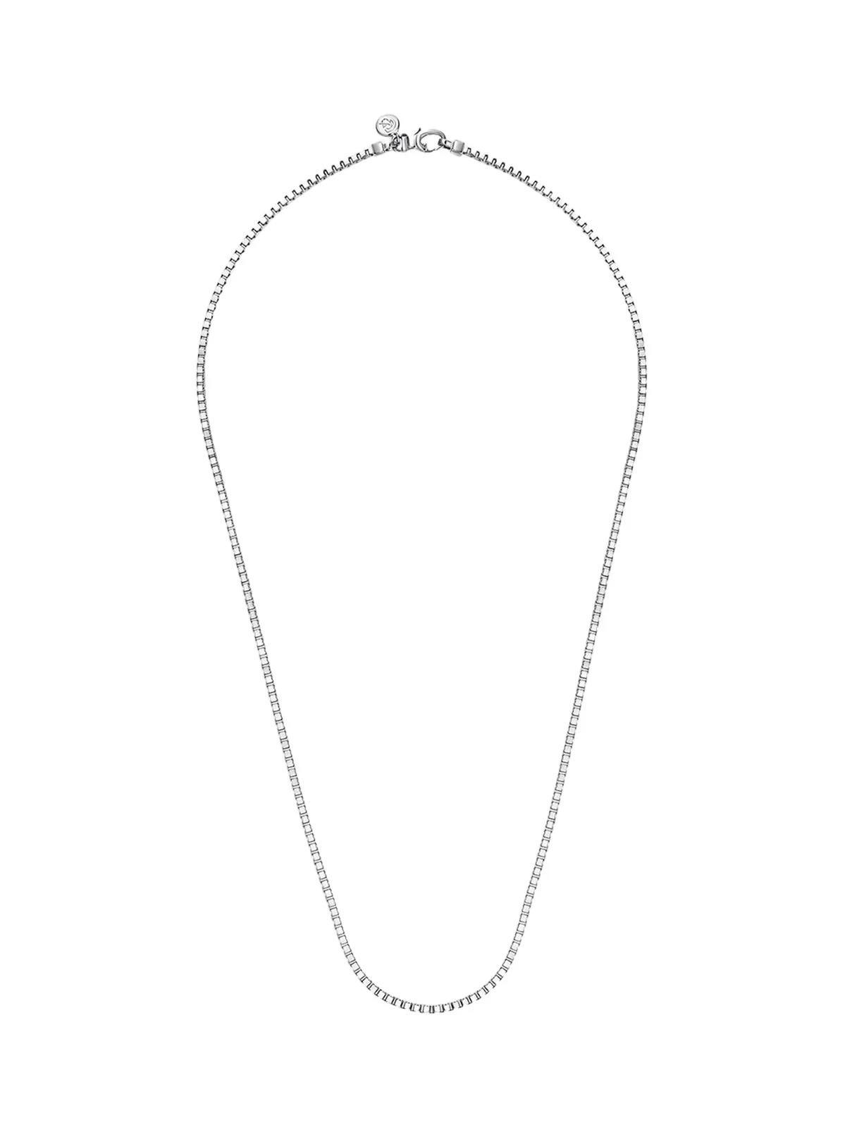 Gabriel & Co Men's Classic Sterling Silver Box Chain Necklace/2.5MM