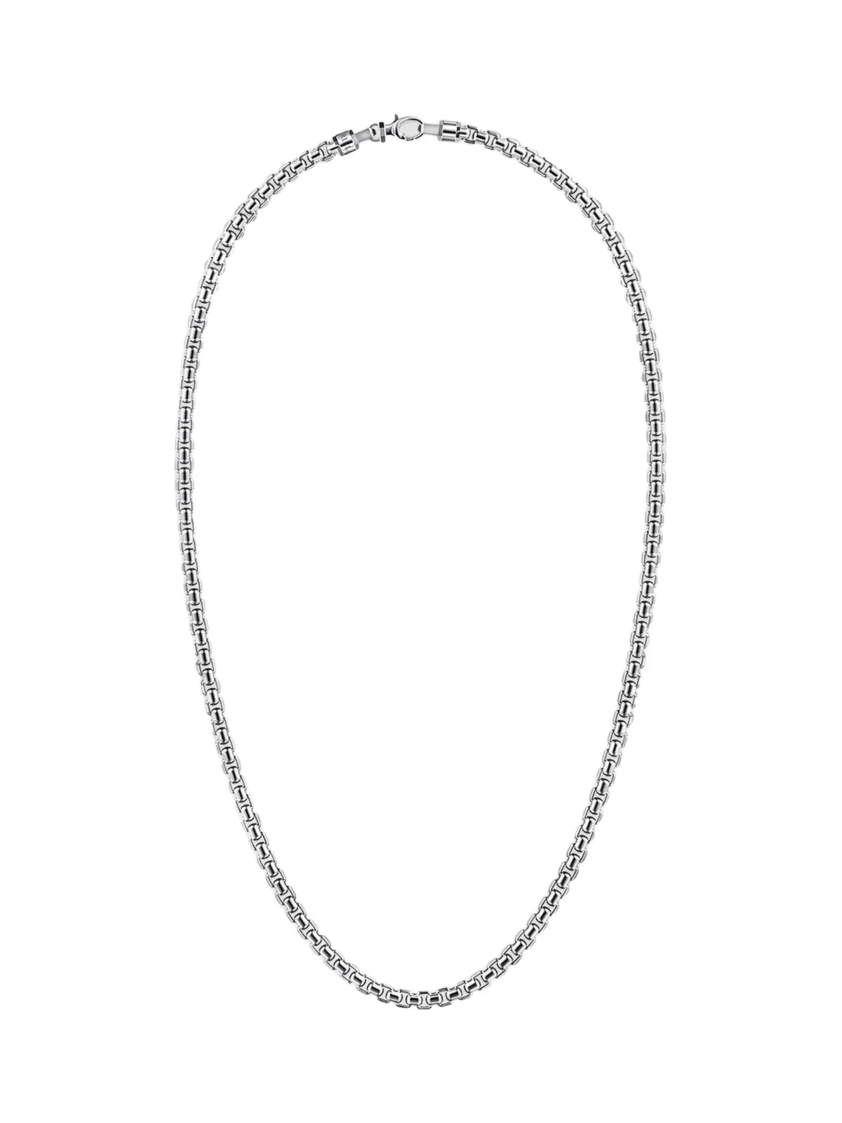 Gabriel & Co Men's Classic Sterling Silver Box Chain Necklace/5MM