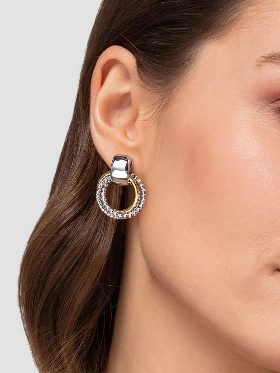 Gabriel & Co Women's 14K Yellow Gold & Sterling Silver Drop Earrings | Thumbnail 2