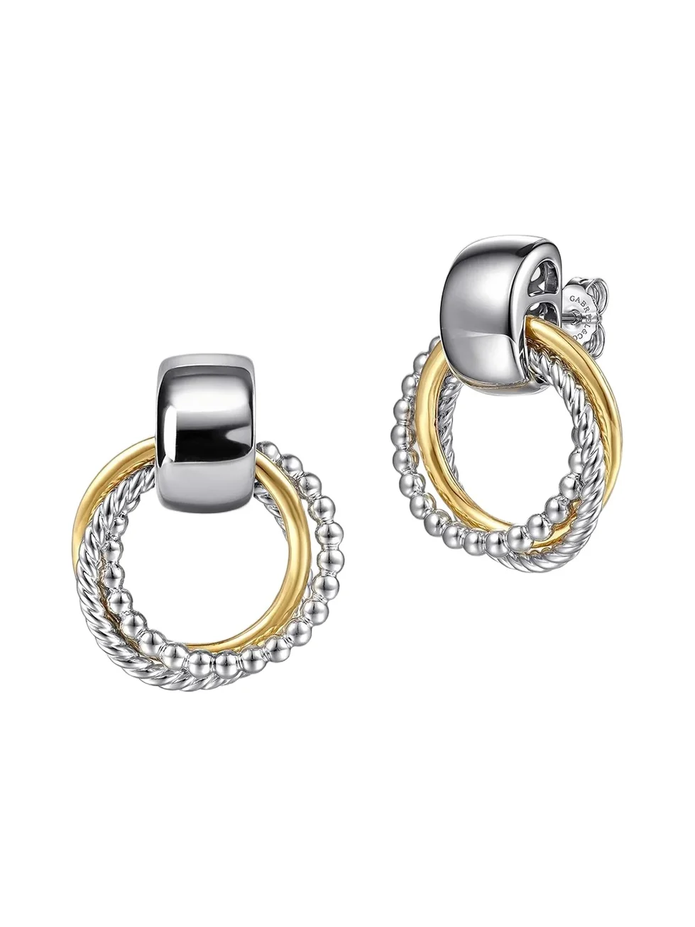 Women's 14K Yellow Gold & Sterling Silver Drop Earrings