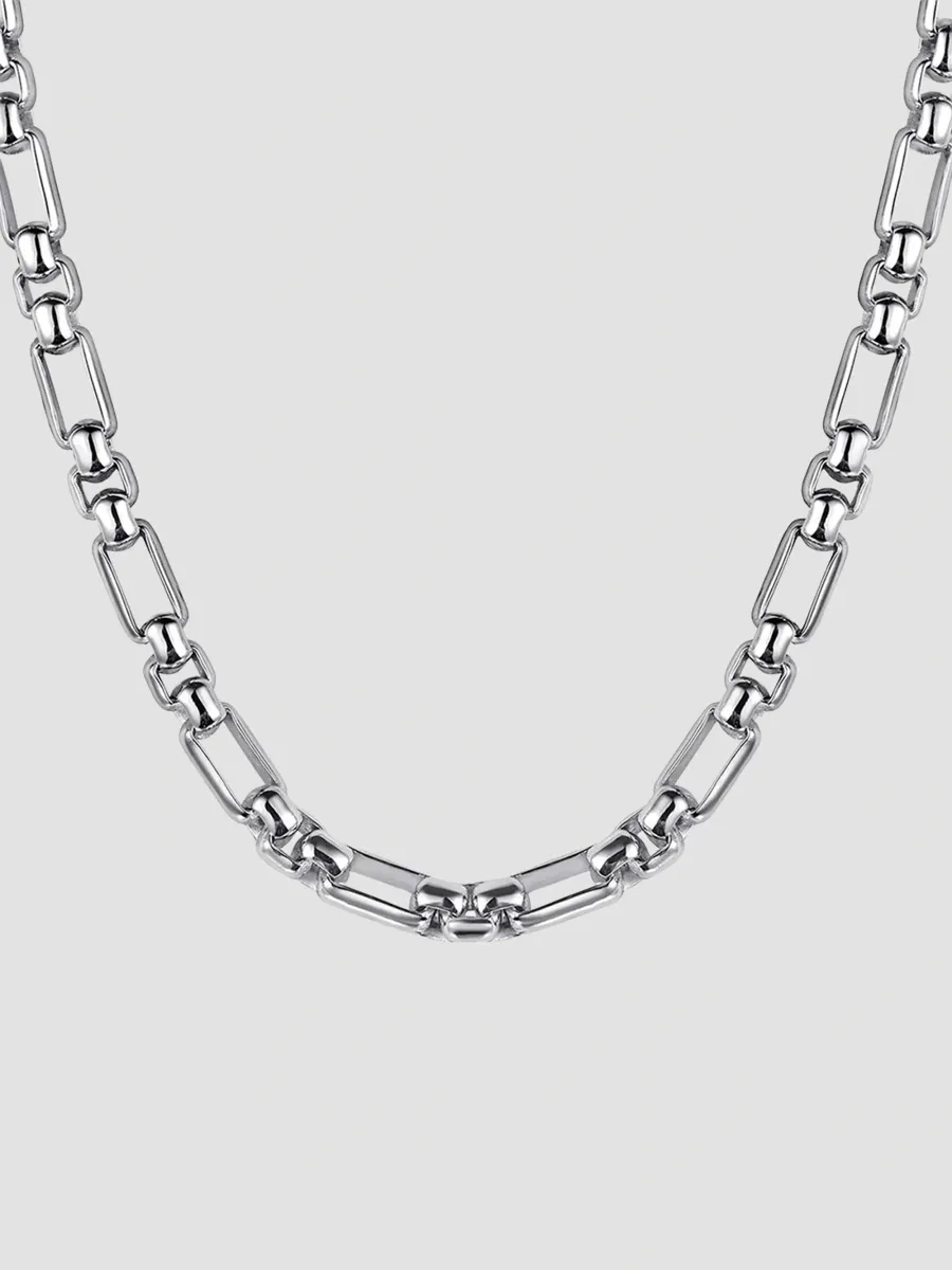 Gabriel & Co Men's Classic Sterling Silver Figaro Chain Necklace/3MM | Thumbnail 3 Gabriel & Co Men's Classic Sterling Silver Figaro Chain Necklace/3MM | Thumbnail 3