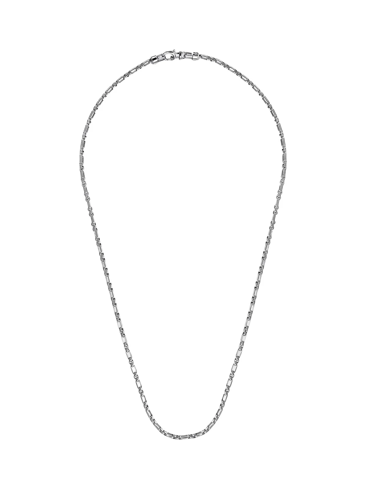 Gabriel & Co Men's Classic Sterling Silver Figaro Chain Necklace/3MM
