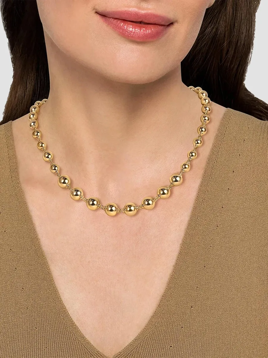 Gabriel & Co Women's Bujukan 14K Yellow Gold Beaded Necklace | Thumbnail 2 Gabriel & Co Women's Bujukan 14K Yellow Gold Beaded Necklace | Thumbnail 2