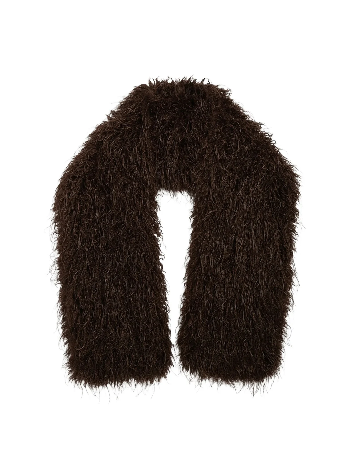 Apparis Women's Dame Faux-Mongolian Fur Shawl