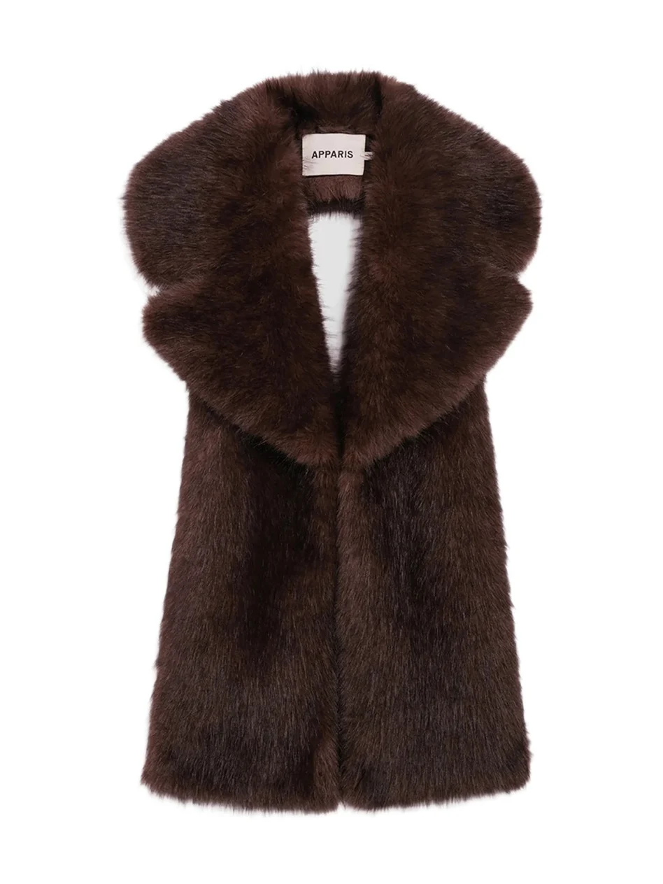 Apparis Women's Mia Faux-Sable Fur Collar