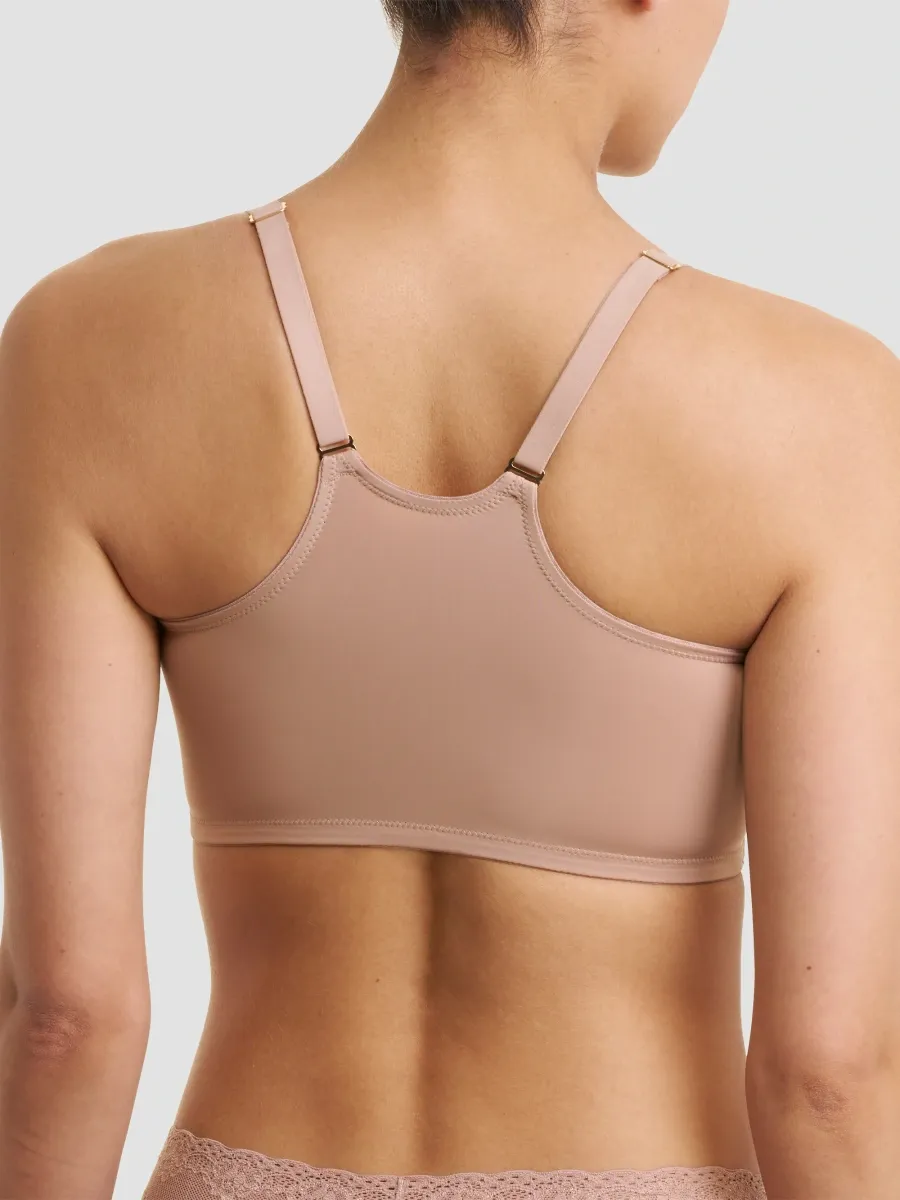 Natori Women's Pretty Smooth Zip Front Pocketed Mastectomy Wireless Bra | Thumbnail 3 Natori Women's Pretty Smooth Zip Front Pocketed Mastectomy Wireless Bra | Thumbnail 3